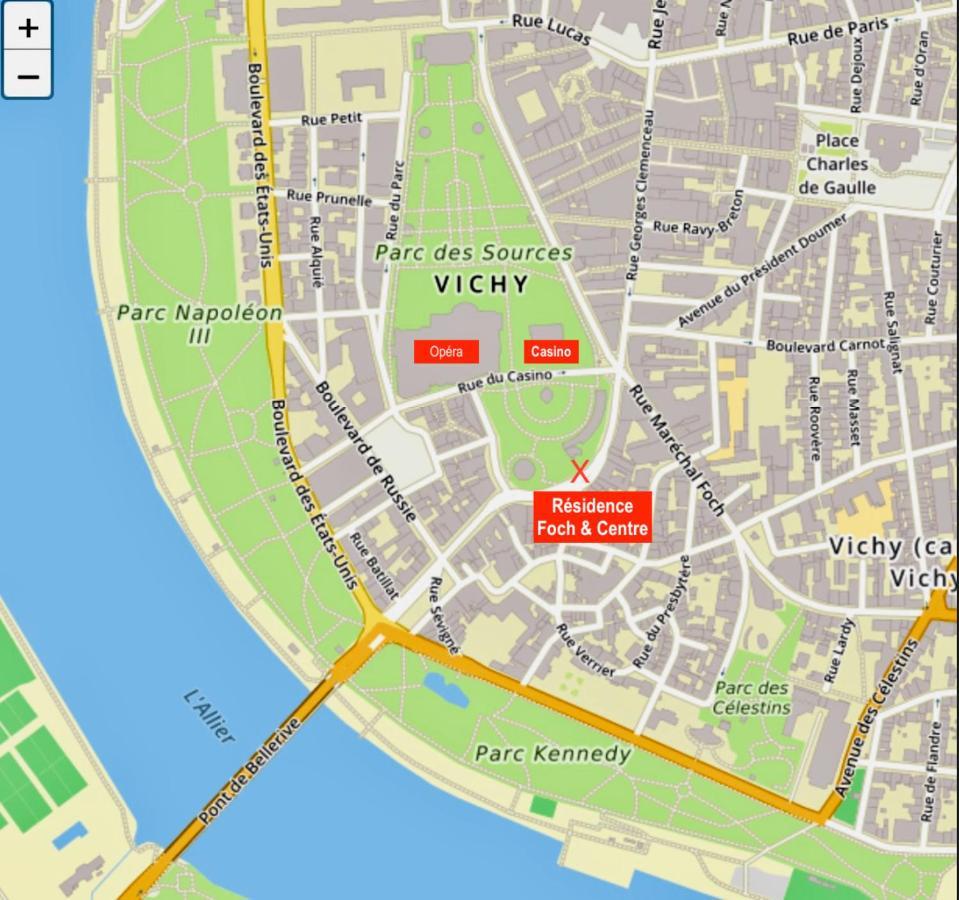 Le Vichy Centre, Spacieux Et Cosy T2 Avec Vue, Au Calme Zewnętrze zdjęcie
